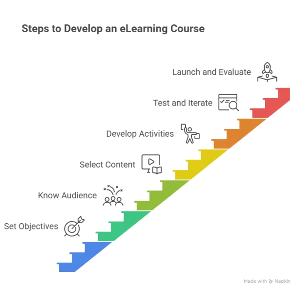 Easy Steps to Develop an eLearning Course