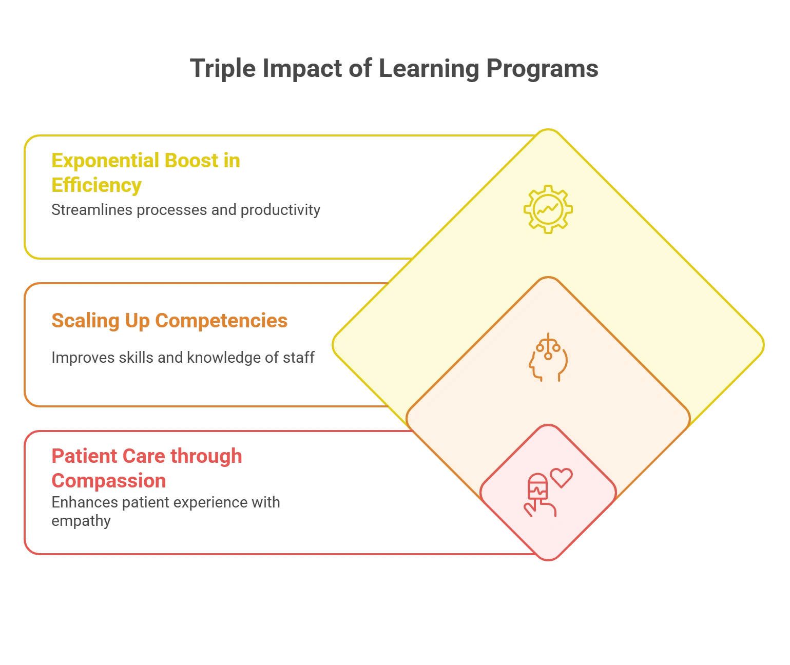 The Triple Impact of Learning Programs in Hospitals