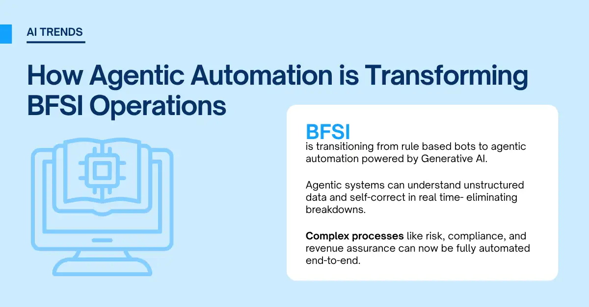 Beyond Rule-Based Bots: How Agentic Automation is Transforming BFSI Operations